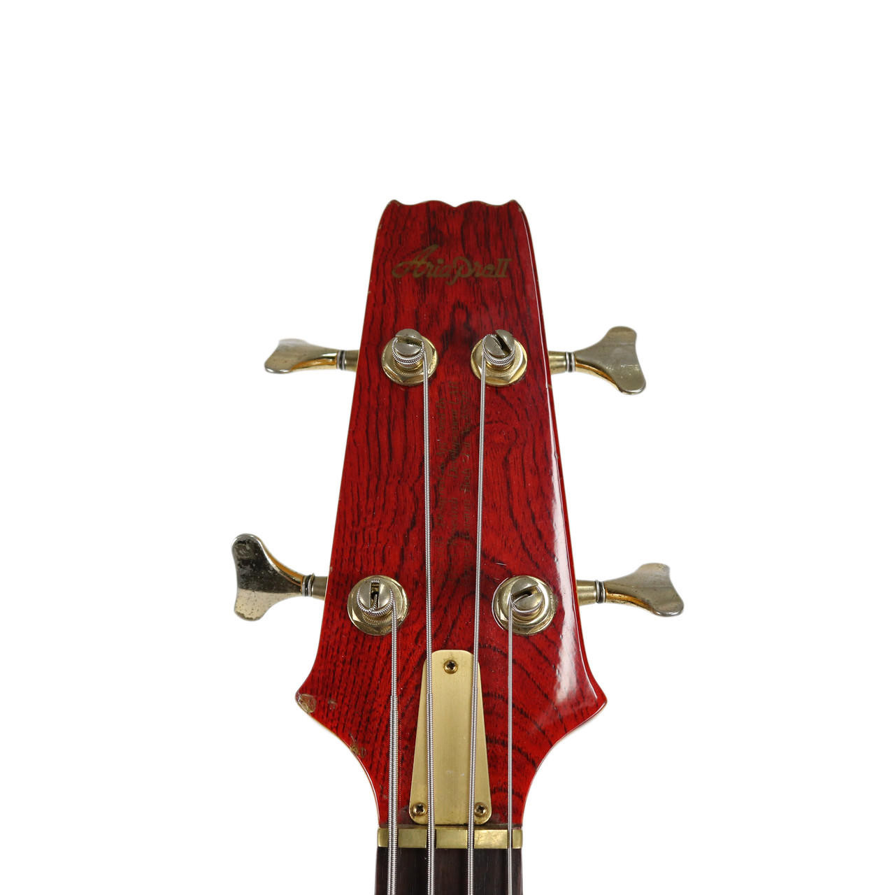 Vintage 1983 Aria Pro II Bass Guitar Transparent Red