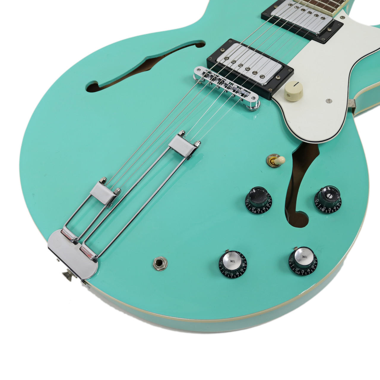 1996 Epiphone Riviera TQ in Rare Turquoise Finish | Cream City Music