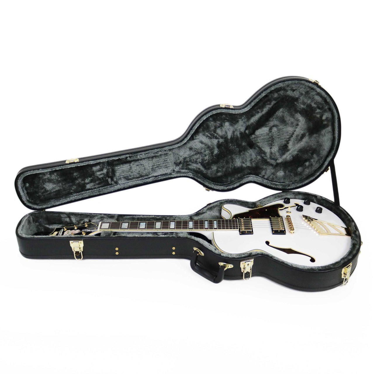 D'Angelico Excel SS Semi-Hollow Body Electric Guitar in White