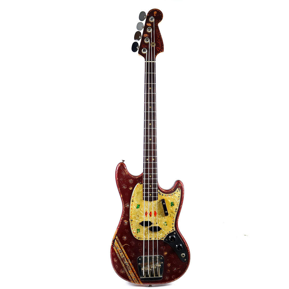 【値下げ中】Fender Mustang Bass Competition Vintage 1969 Fender Mustang Bass Competition Red | Cream City Music