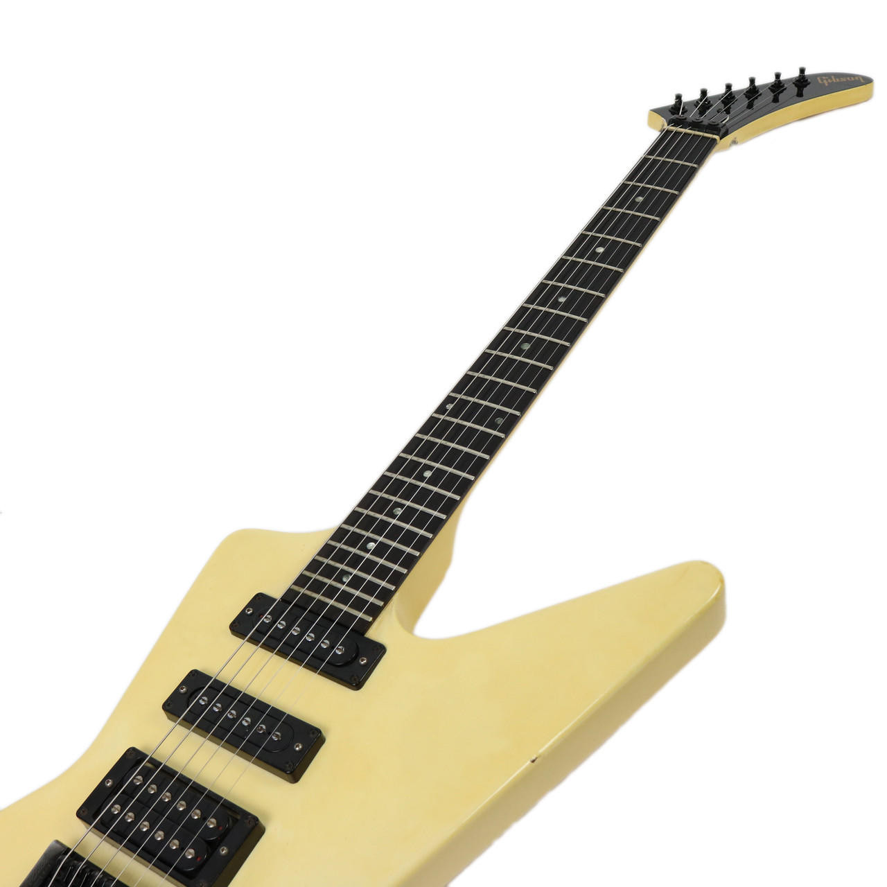 Vintage 1985 Gibson Explorer Alpine White Finish | Cream City Music