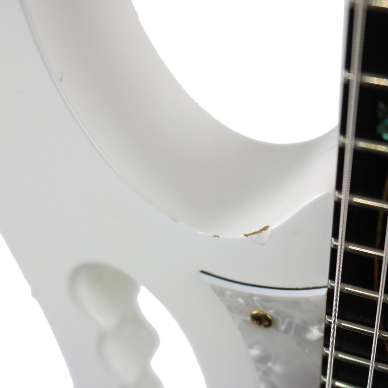 2000 Ibanez Steve Vai JEM7V White Finish | Cream City Music