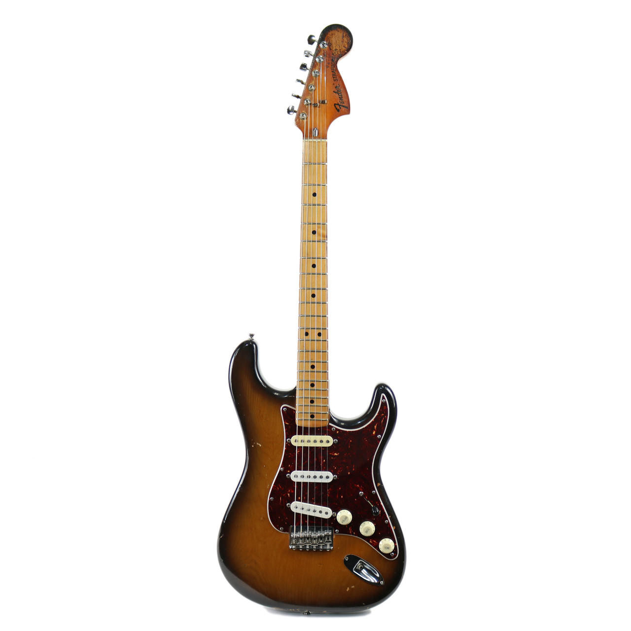 Fender 1976 Stratocaster Hardtail ヴィンテージ Vintage 1976 Fender Stratocaster Hardtail Sunburst | Cream City Music