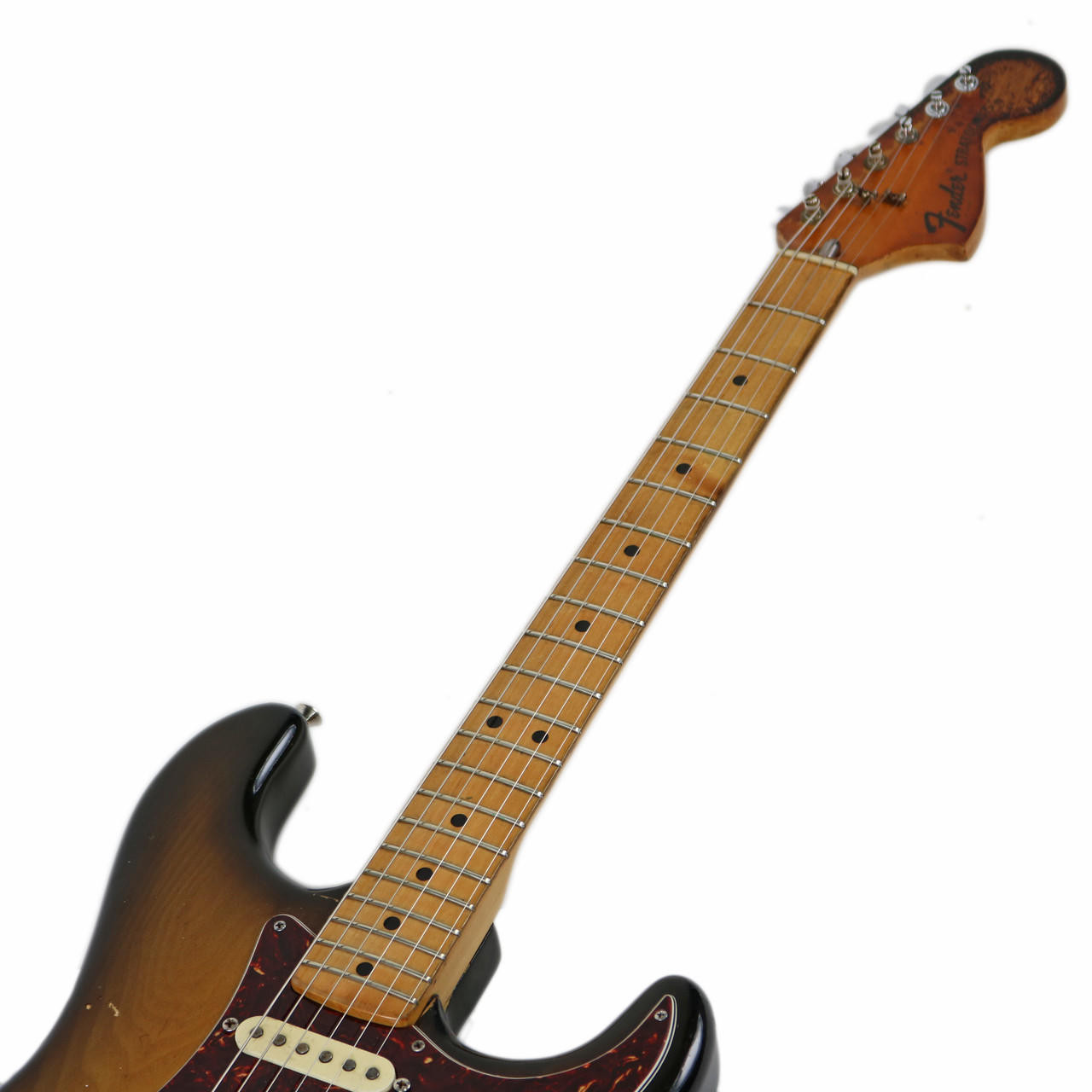 Fender 1976 Stratocaster Hardtail ヴィンテージ Vintage 1976 Fender Stratocaster Hardtail Sunburst | Cream City Music