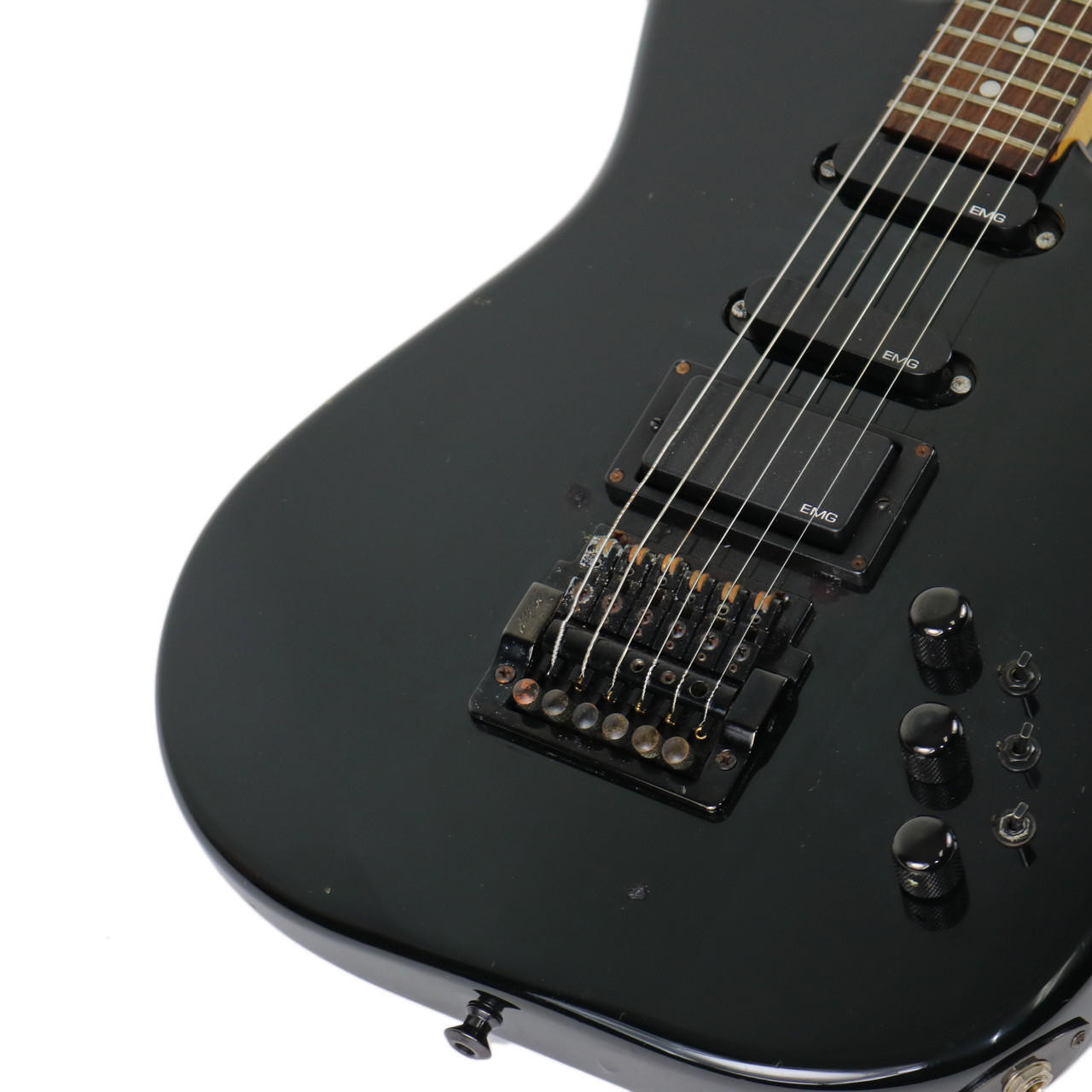 Vintage 1986 Charvel by Jackson Model 4 Black Finish | Cream