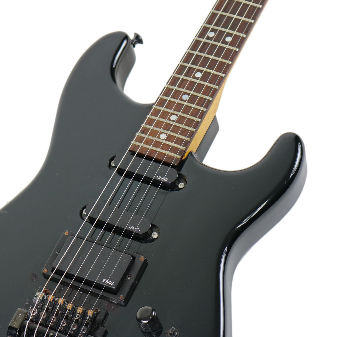 Vintage 1986 Charvel by Jackson Model 4 Black Finish | Cream