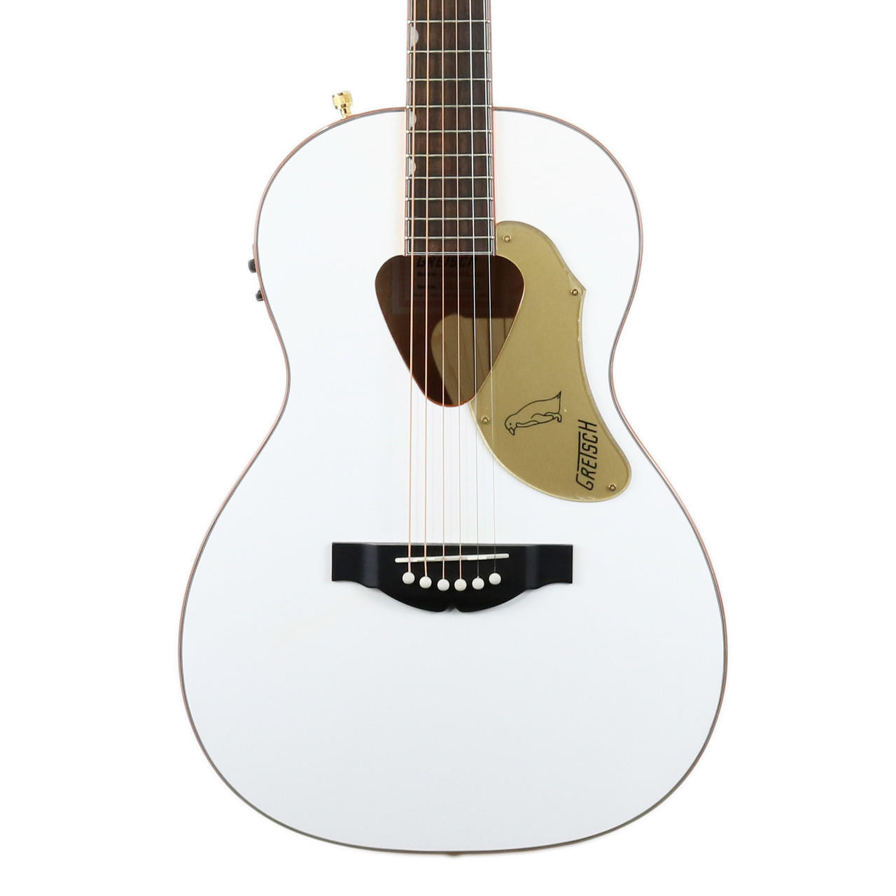 Gretsch G5021WPE Rancher Penguin Parlor Acoustic Electric in White ...