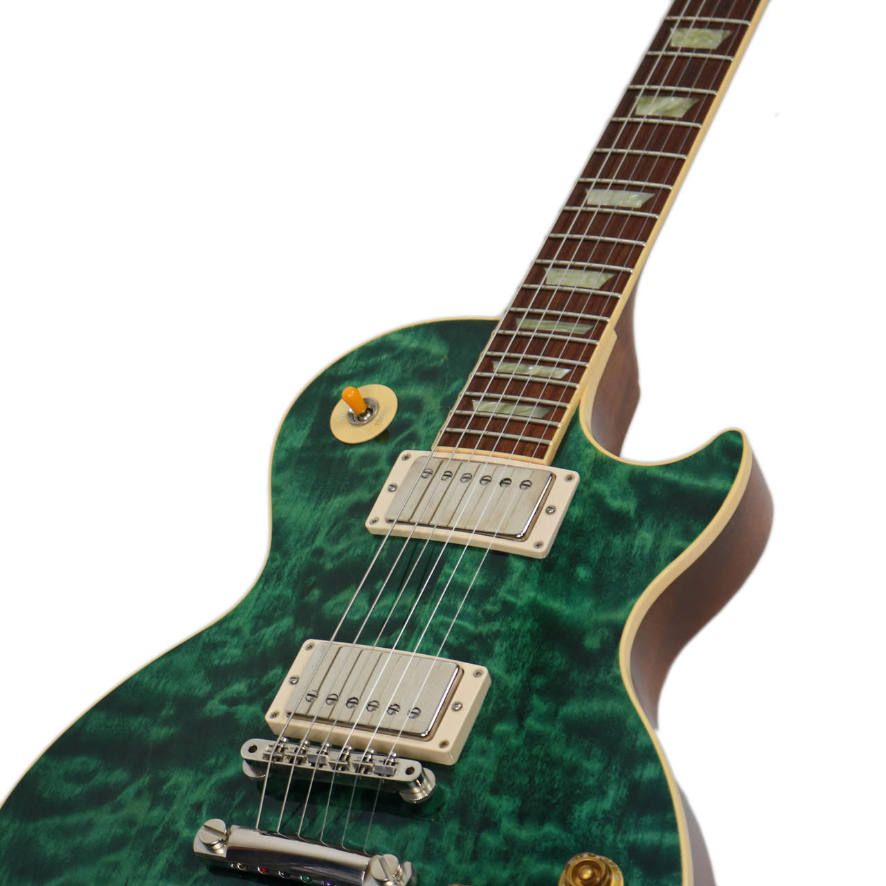 1994 Gibson Custom Shop Les Paul Classic Premium Plus Emerald Green Quilt  Top