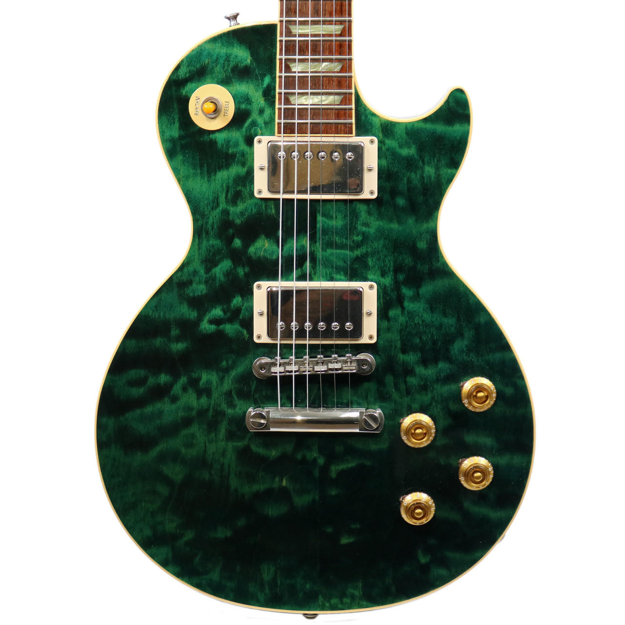 1994 Gibson Custom Shop Les Paul Classic Premium Plus Emerald Green Quilt  Top