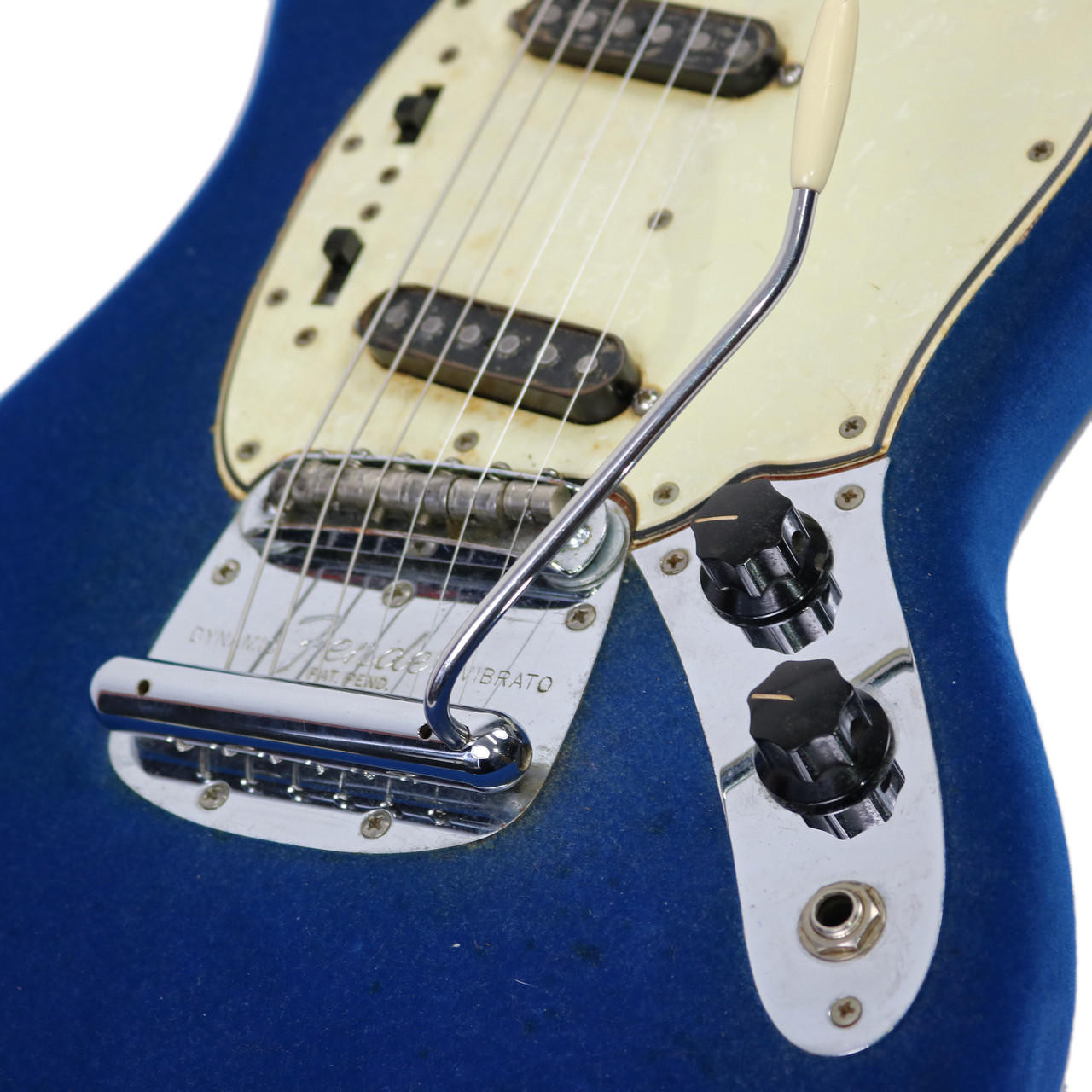 Vintage 1966 Fender Mustang Blue Velour Covering | Cream City Music