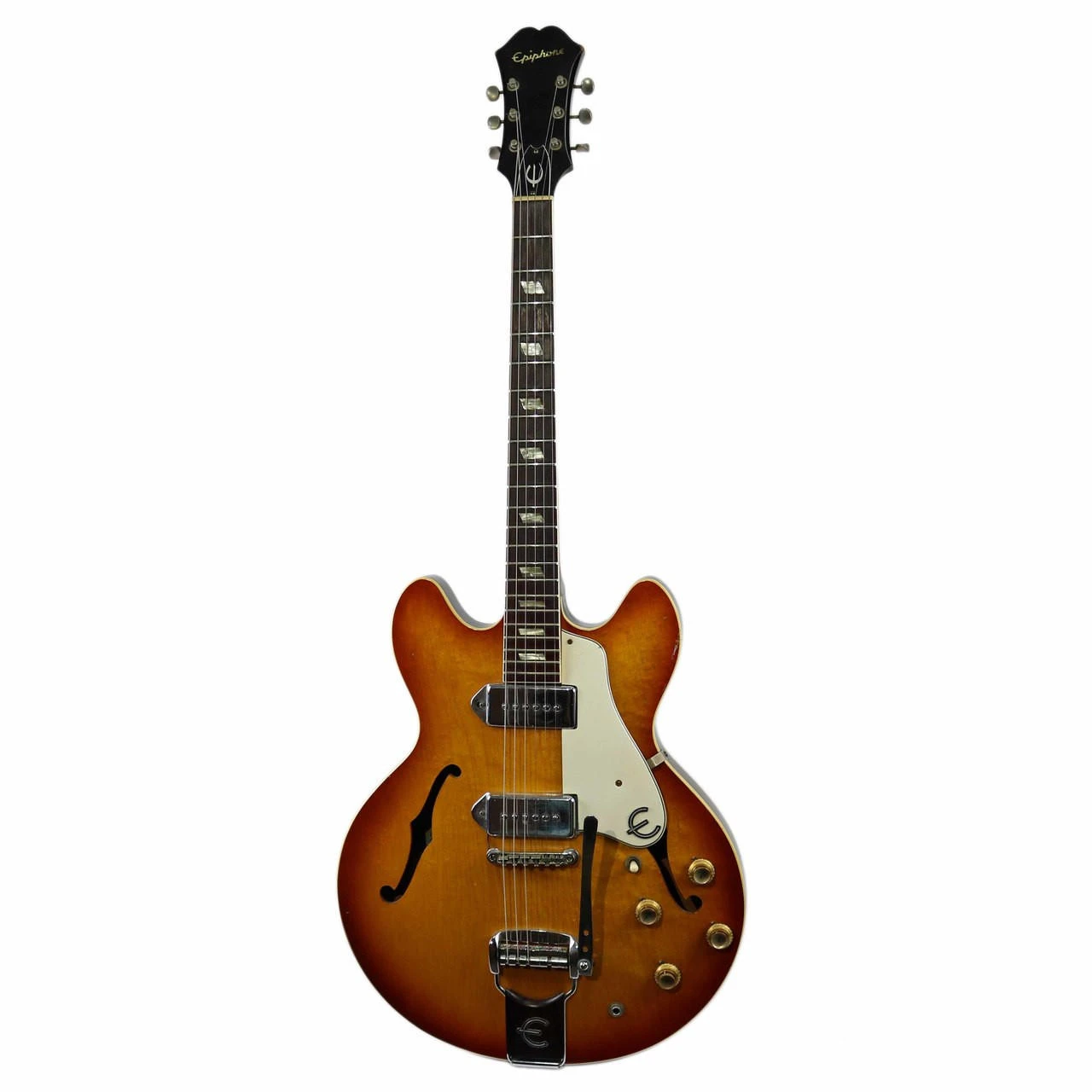 Vintage 1966 Epiphone E230TD Casino Semi-Hollow Body Sunburst 