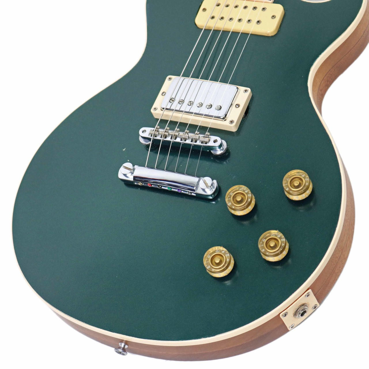 Vintage 1974 Gibson Les Paul Deluxe Refinished Dark Green | Cream