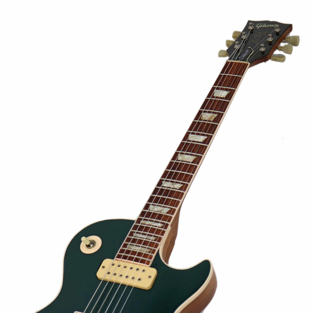 Vintage 1974 Gibson Les Paul Deluxe Refinished Dark Green | Cream Vintage 1974 Gibson Les Paul Deluxe Refinished Dark Green | Cream