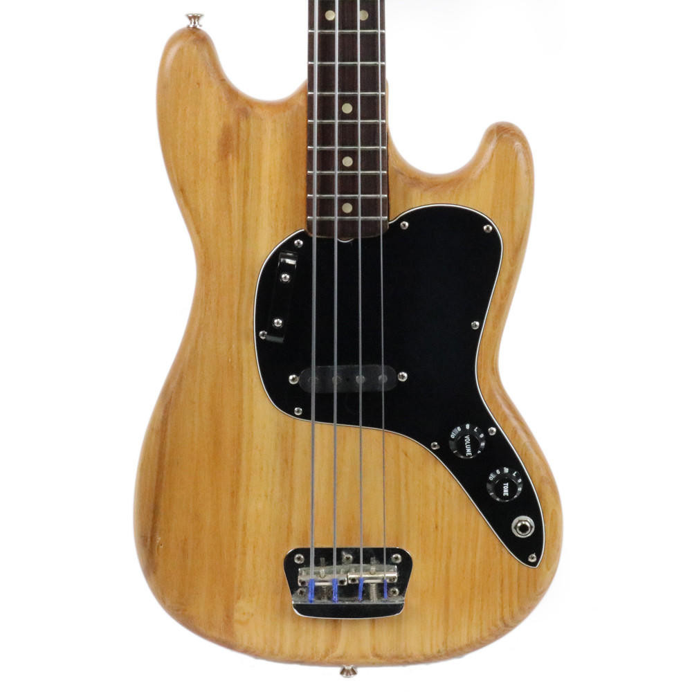 Vintage 1975 Fender Musicmaster Electric Bass Guitar Stripped