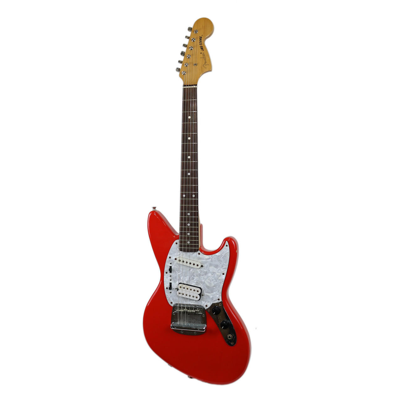 1996 Fender Kurt Cobain Jag-Stang Fiesta Red Made in Japan | Cream