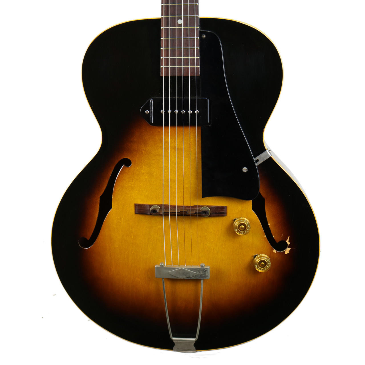 Vintage 1954 Gibson ES-125 Hollow Body Electric Guitar Sunburst