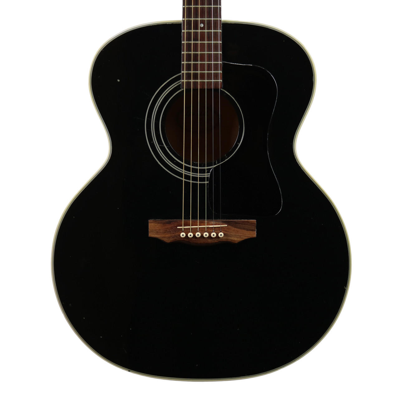 1997 Guild JF-30 Jumbo Acoustic Guitar Black Finish | Cream City Music
