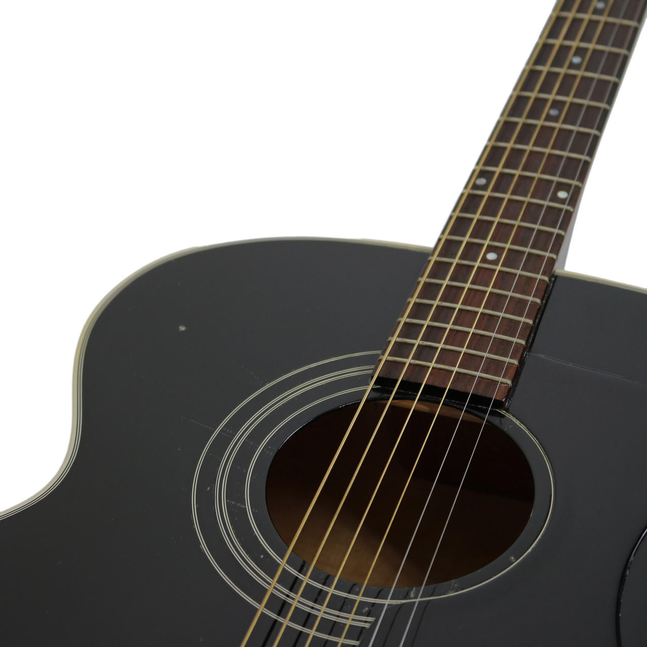 1997 Guild JF-30 Jumbo Acoustic Guitar Black Finish | Cream City Music