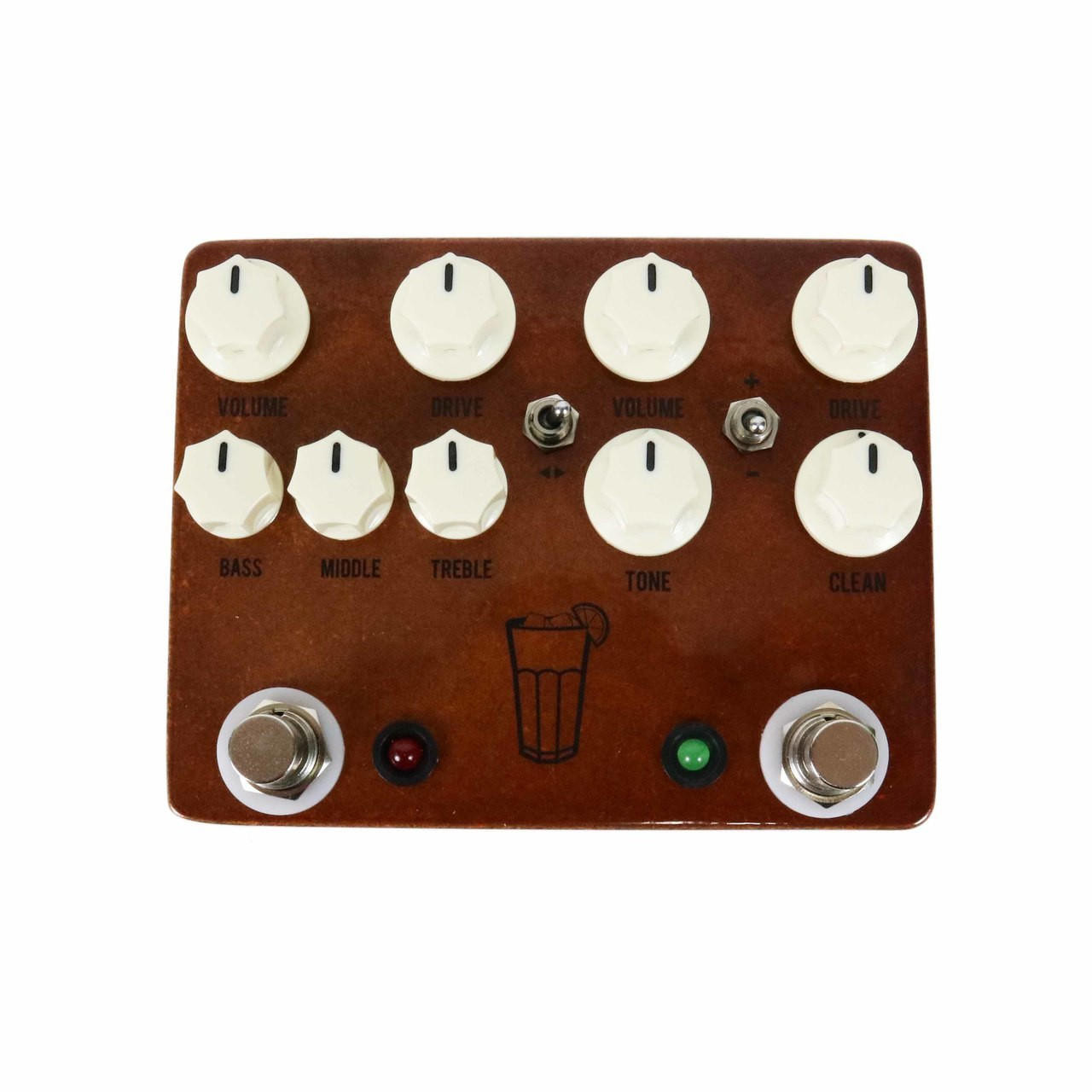 JHS Sweet Tea V3 2 in 1 Overdrive / Distortion Pedal | Cream City 