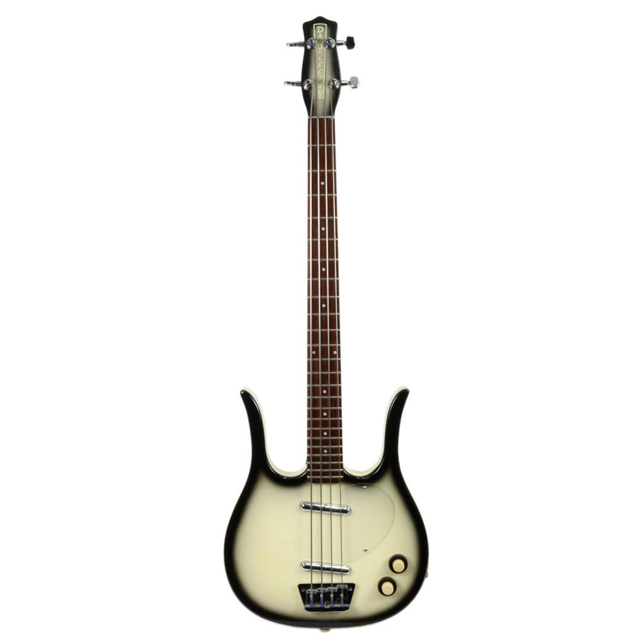 2004 Danelectro '58 Longhorn Electric Bass Guitar Blackburst