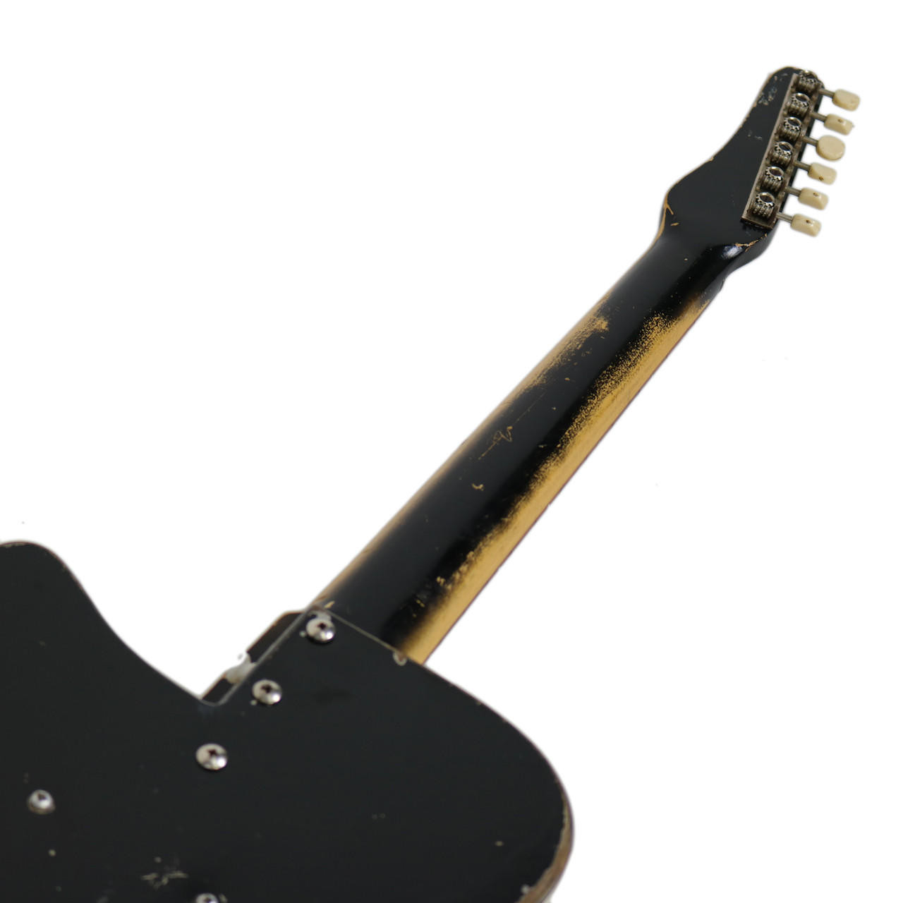 Vintage 1960 Silvertone Model 1417 Electric Guitar Black Finish