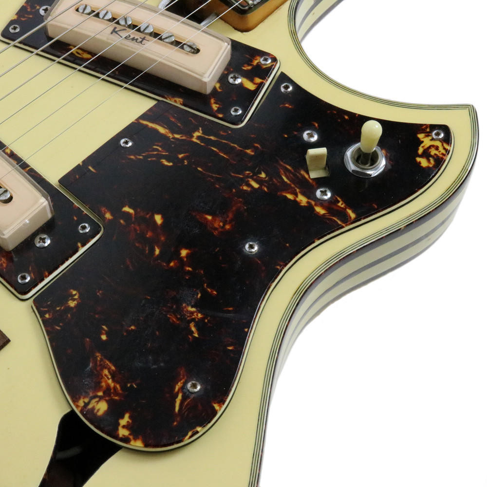 Vintage 1960's Kent Model 820 Electric Guitar Cream Finish | Cream