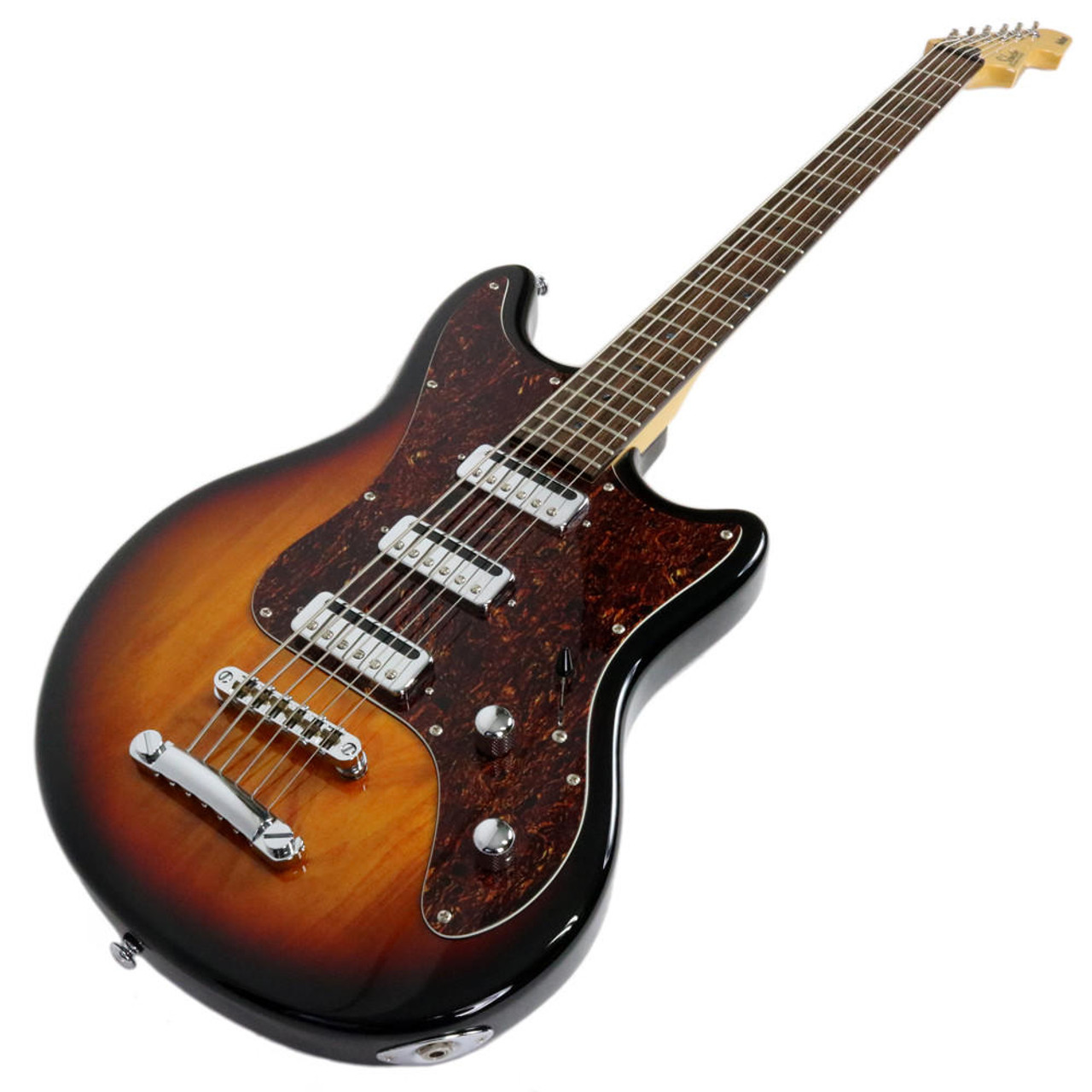 2009 Schecter Hellcat VI Baritone Guitar in Sunburst | Cream City