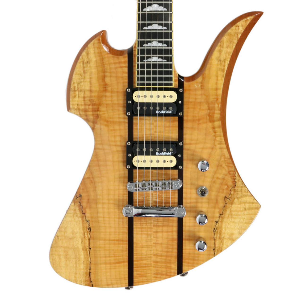 2010 B.C. Rich Mockingbird Exotic Classic Electric Guitar Spalted Maple