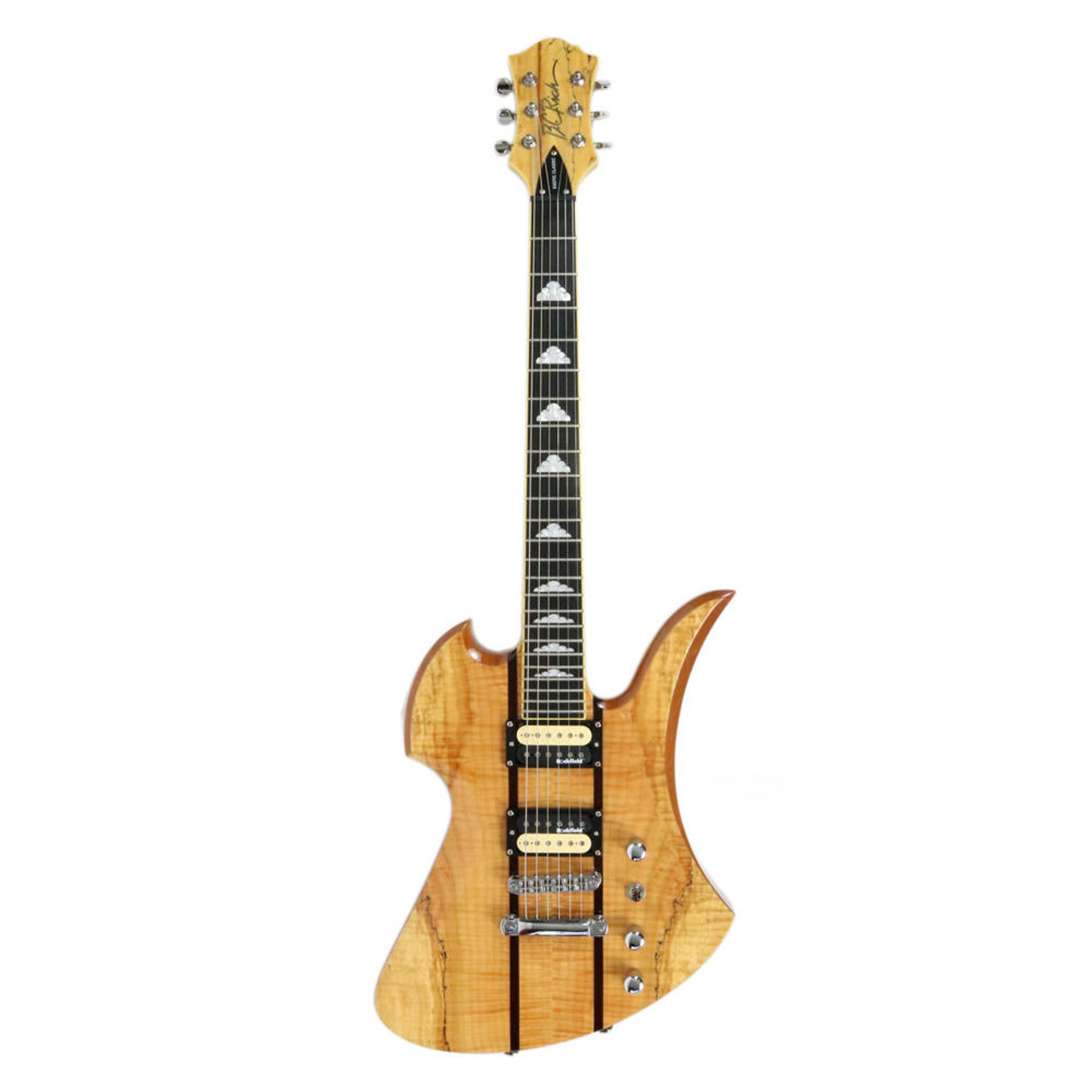 2010 B.C. Rich Mockingbird Exotic Classic Electric Guitar Spalted