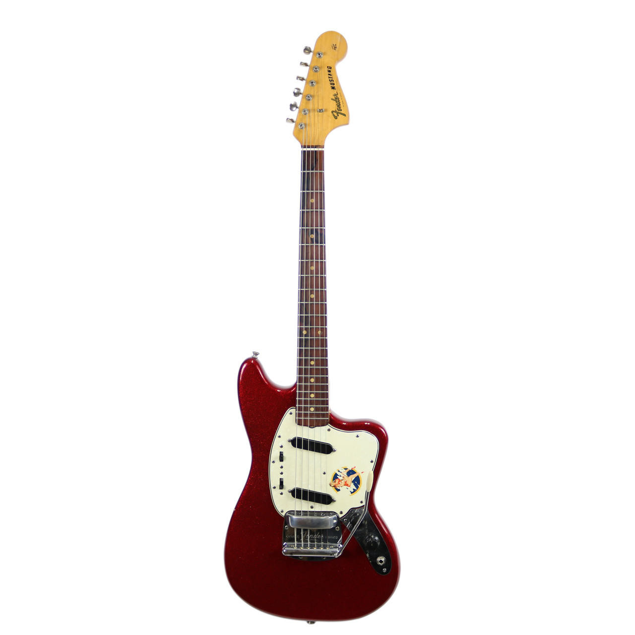 Vintage 1964 Fender Mustang Refinished Red Sparkle | Cream City Music