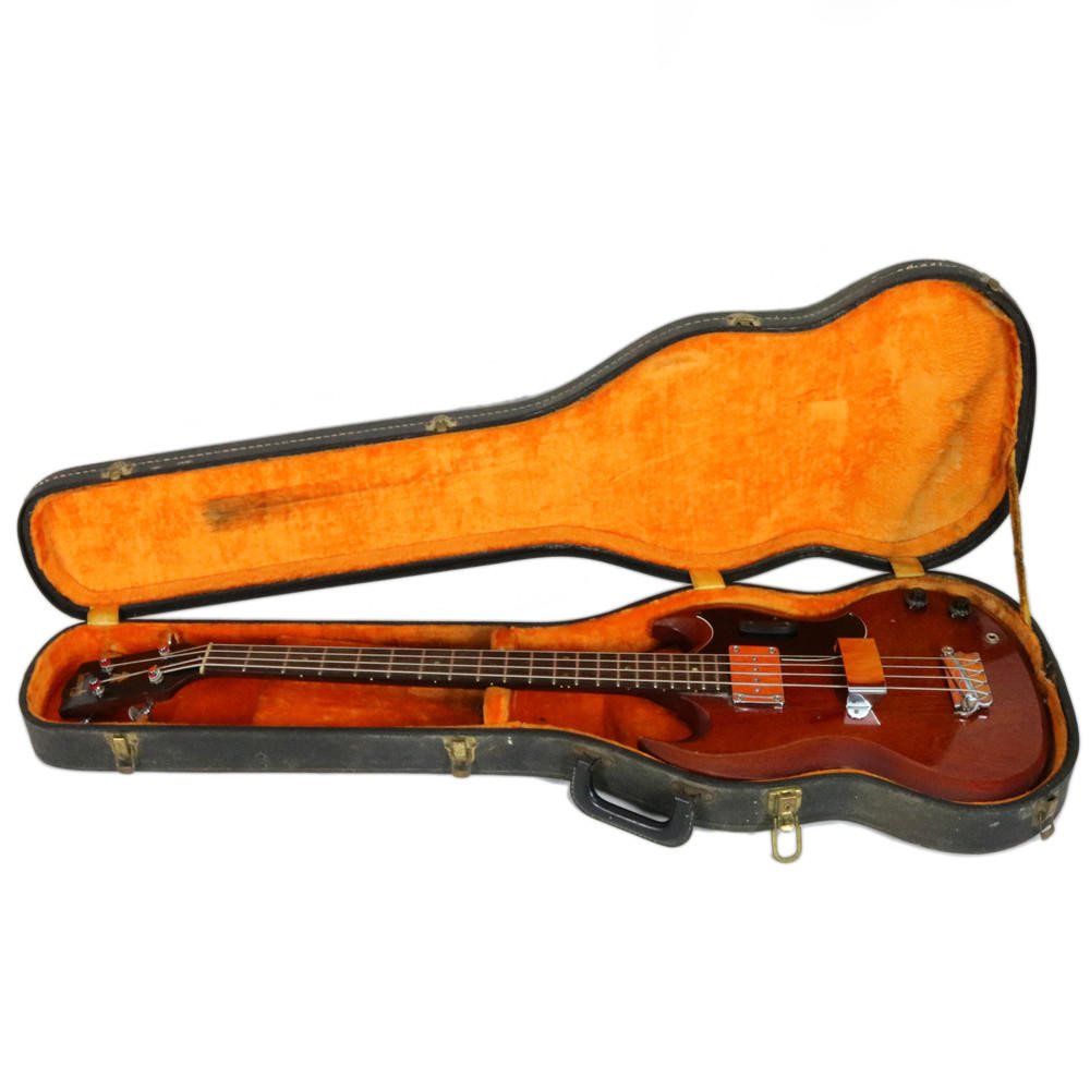 Vintage 1964 Gibson EB-0 Short Scale Electric Bass Guitar Cherry