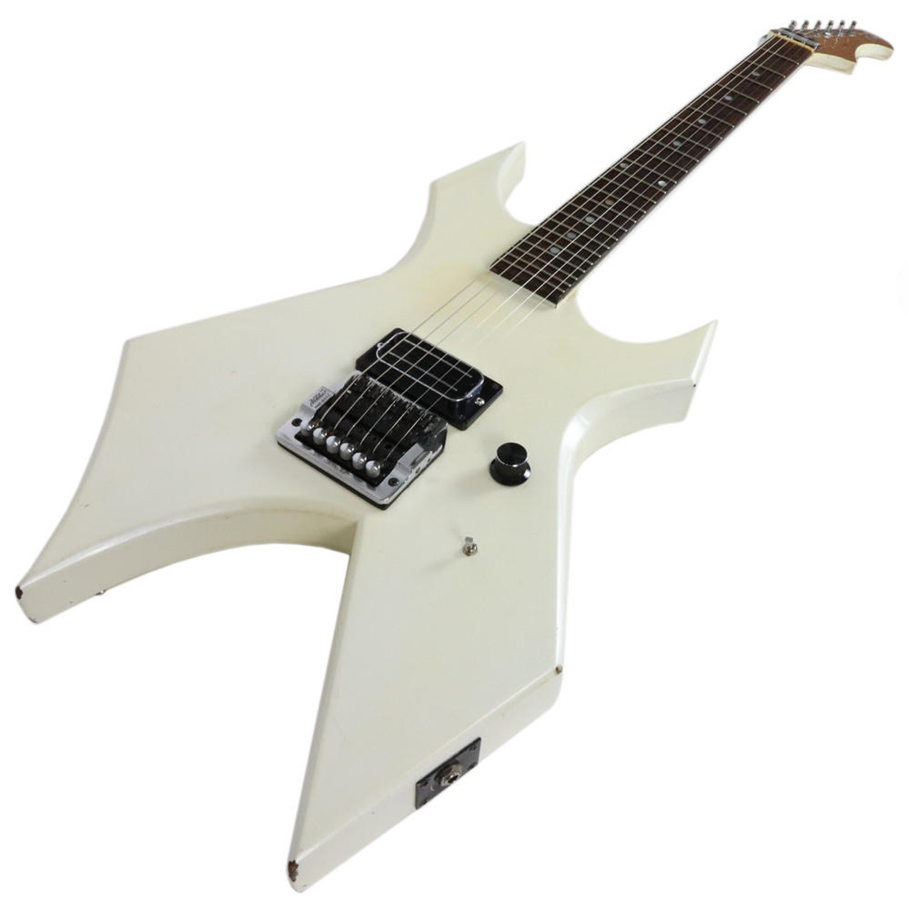 Vintage 1988 B.C. Rich Warlock Standard Electric Guitar White Pearl  Metallic Finish