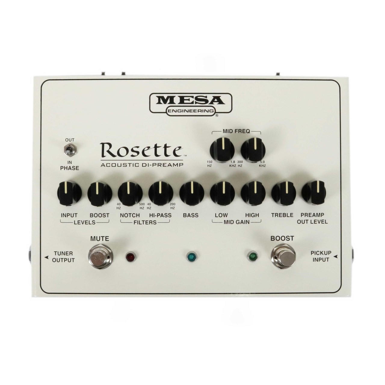 Mesa Boogie Rosette Acoustic DI Preamp Pedal | Cream City Music