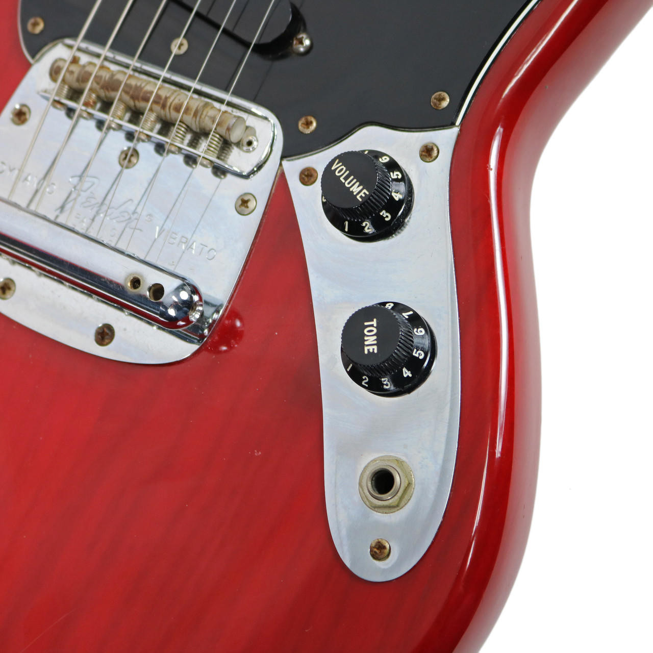 Vintage 1979 Fender Mustang Transparent Red | Cream City Music