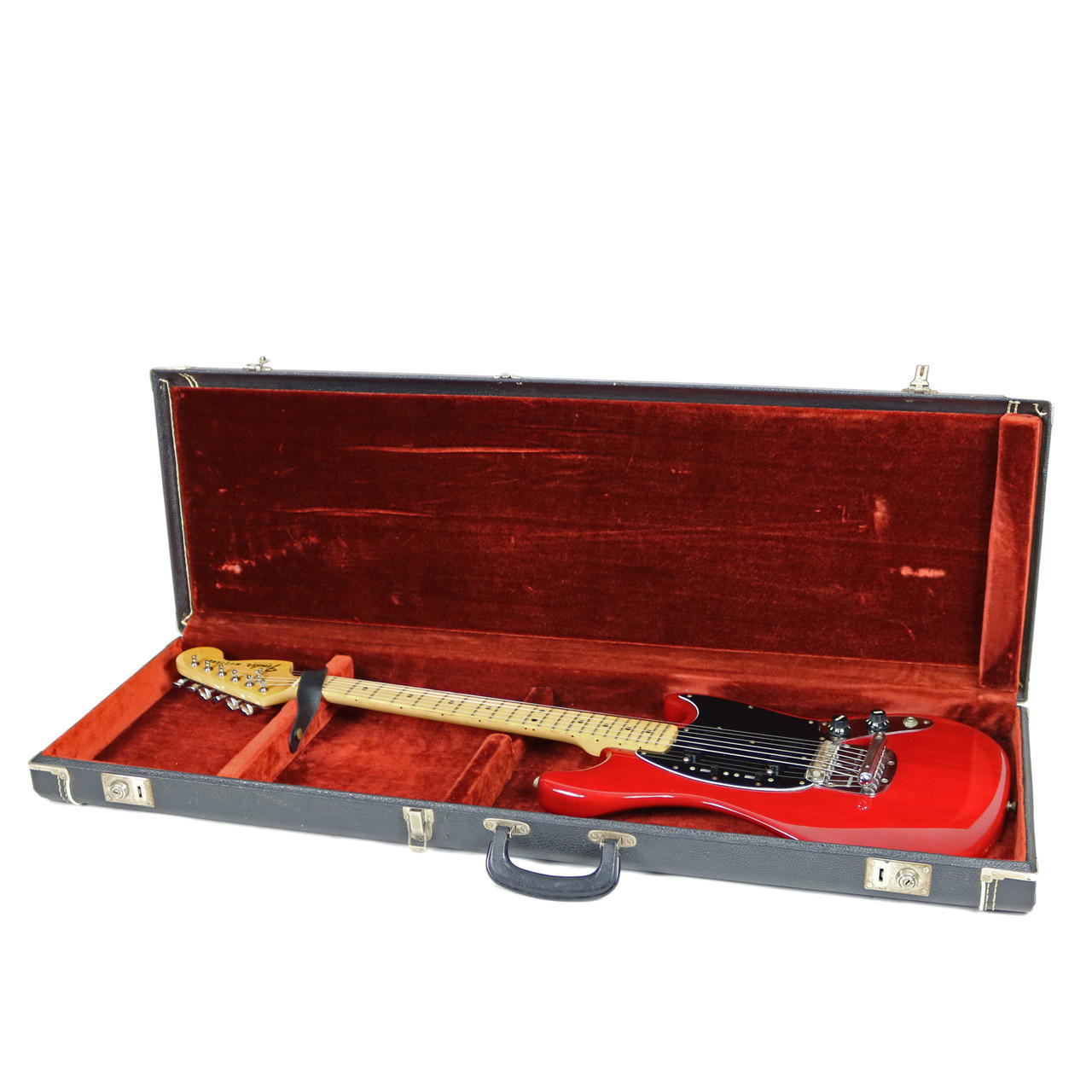 Vintage 1979 Fender Mustang Transparent Red | Cream City Music