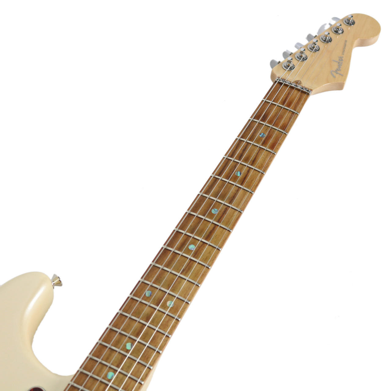 2008 Fender American Deluxe HSS Stratocaster White Pearl