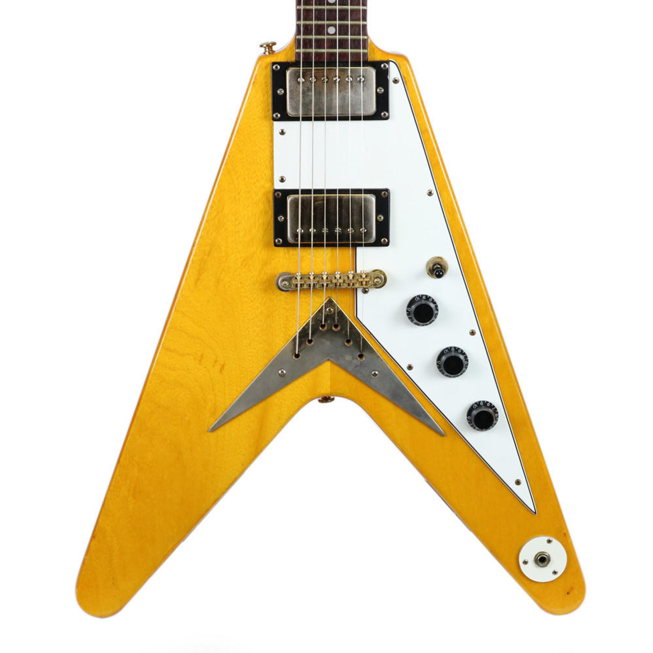 1997 Epiphone Flying V Korina Electric Guitar Natural Finish