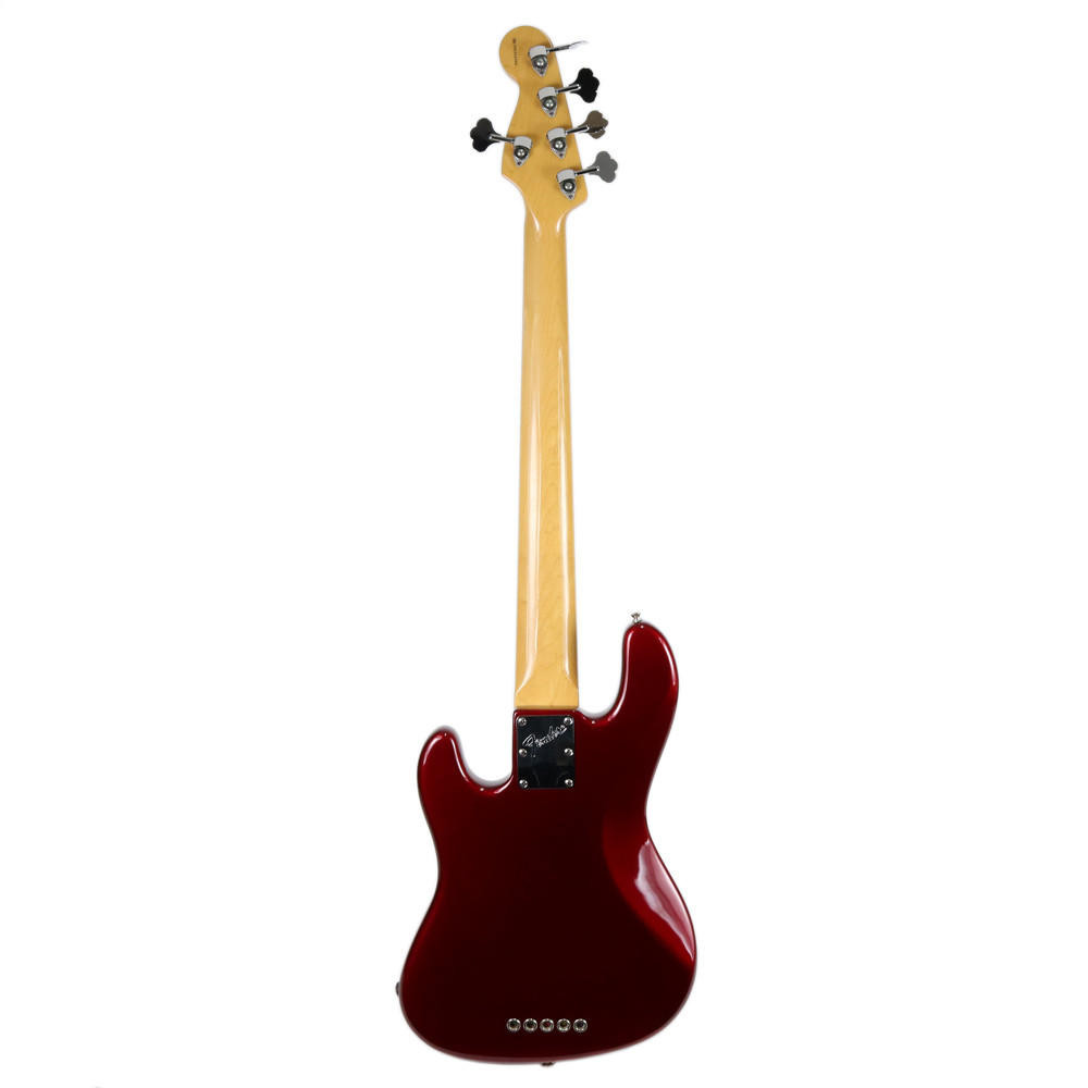 1998 Fender Roscoe Beck V 5-String Jazz Bass Candy Apple Red