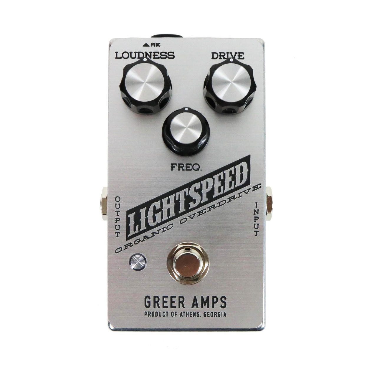 Greer Amps Lightspeed Organic Overdrive Pedal in Silver | Cream