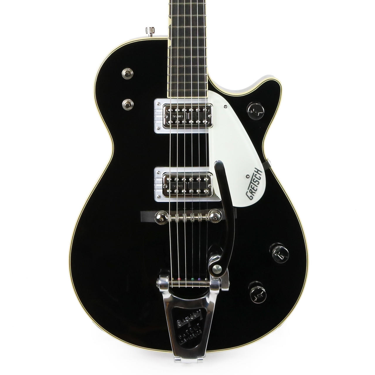 Gretsch G6128T-59 Vintage Select '59 Duo Jet - Black | Cream City