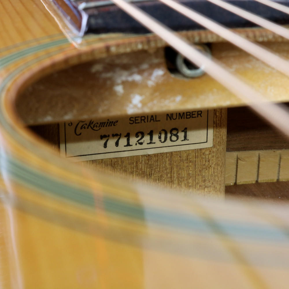 Vintage 1977 Takamine F-307S Acoustic Guitar Natural Finish