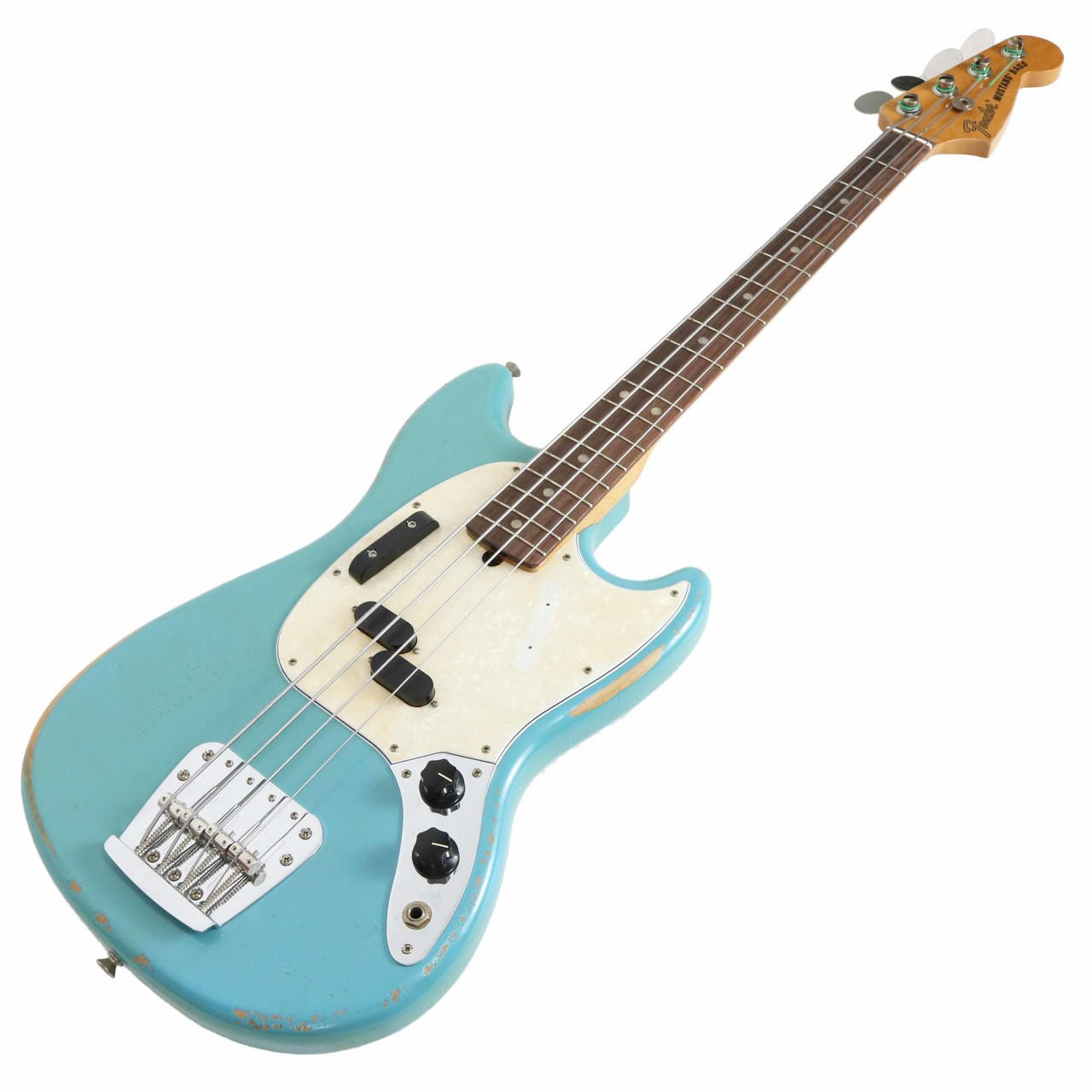 Fender Justin Meldal-Johnsen JMJ Road Worn Mustang Bass in Daphne