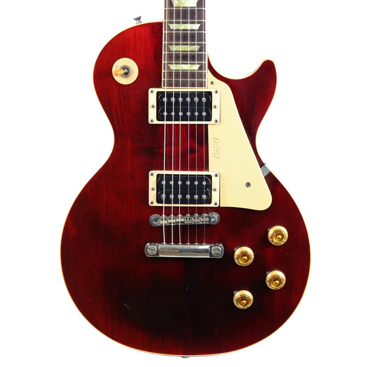 2000 Gibson Les Paul 1960 Classic Electric Guitar Wine Red