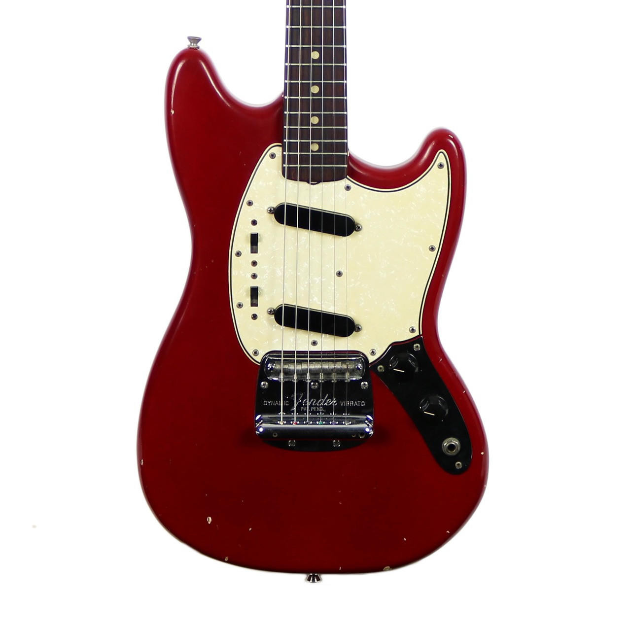 Vintage 1965 Fender Mustang Electric Guitar Red | Cream City