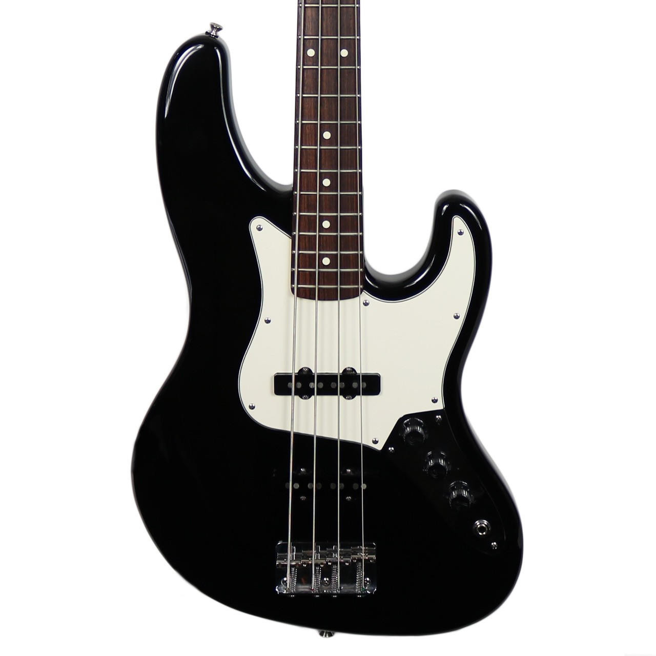 1990 Fender American Standard Jazz Bass Black Finish | Cream City