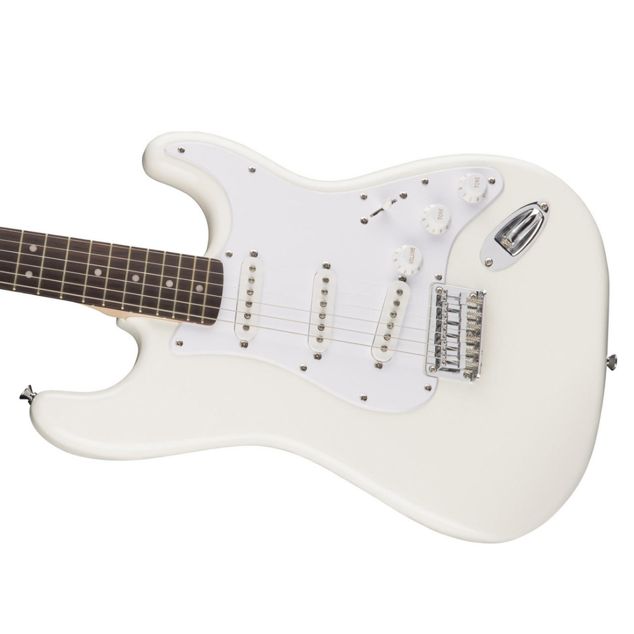 Squier Bullet Stratocaster HT Electric Guitar White — Andy