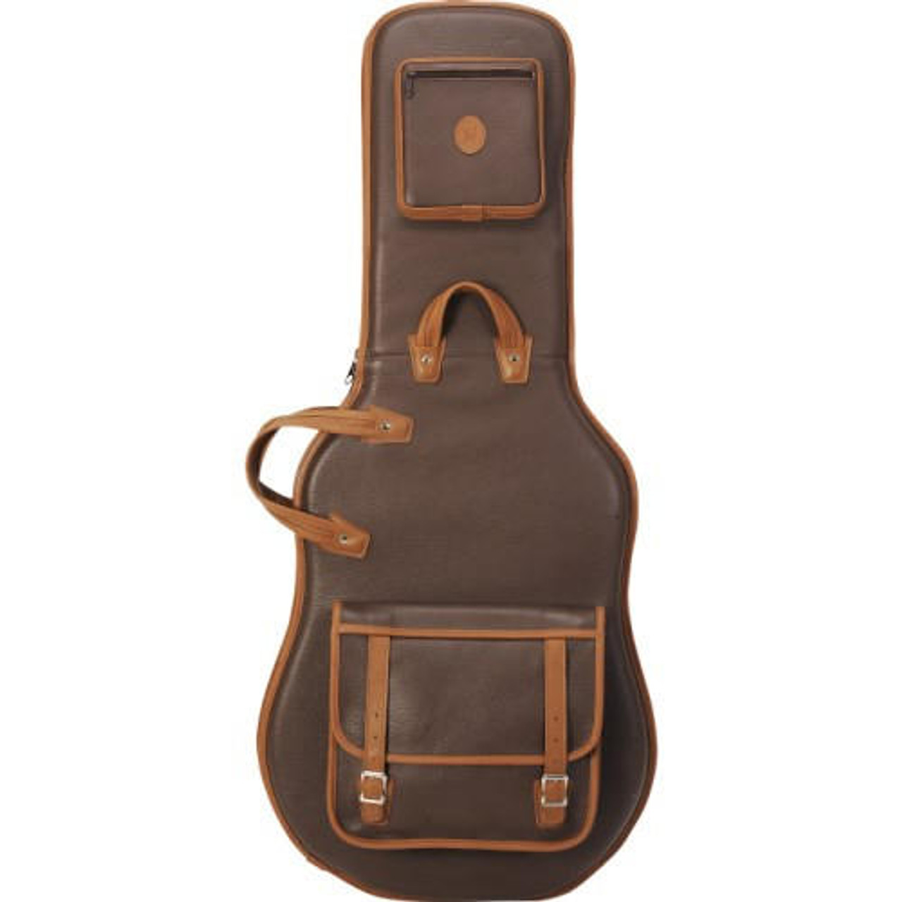 Levy's LM18PR Brown Leather Electric Guitar Bag | Cream City Music