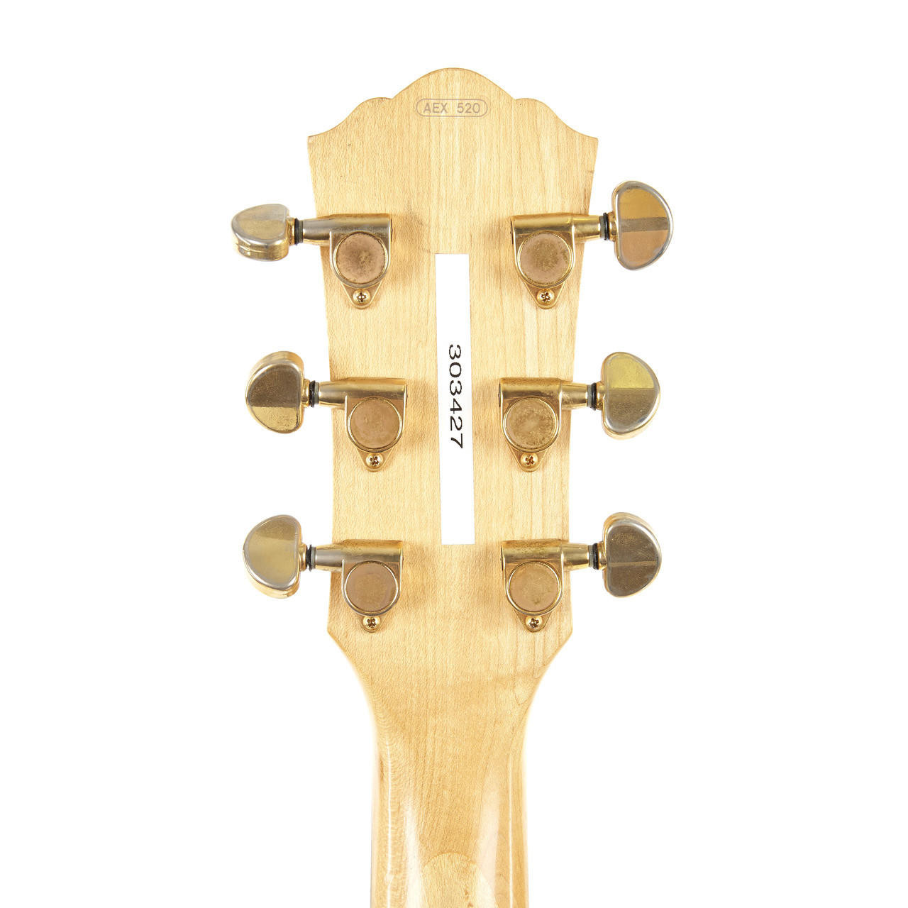 Used Yamaha AEX 520 Semi Hollow Electric Guitar Black Finish