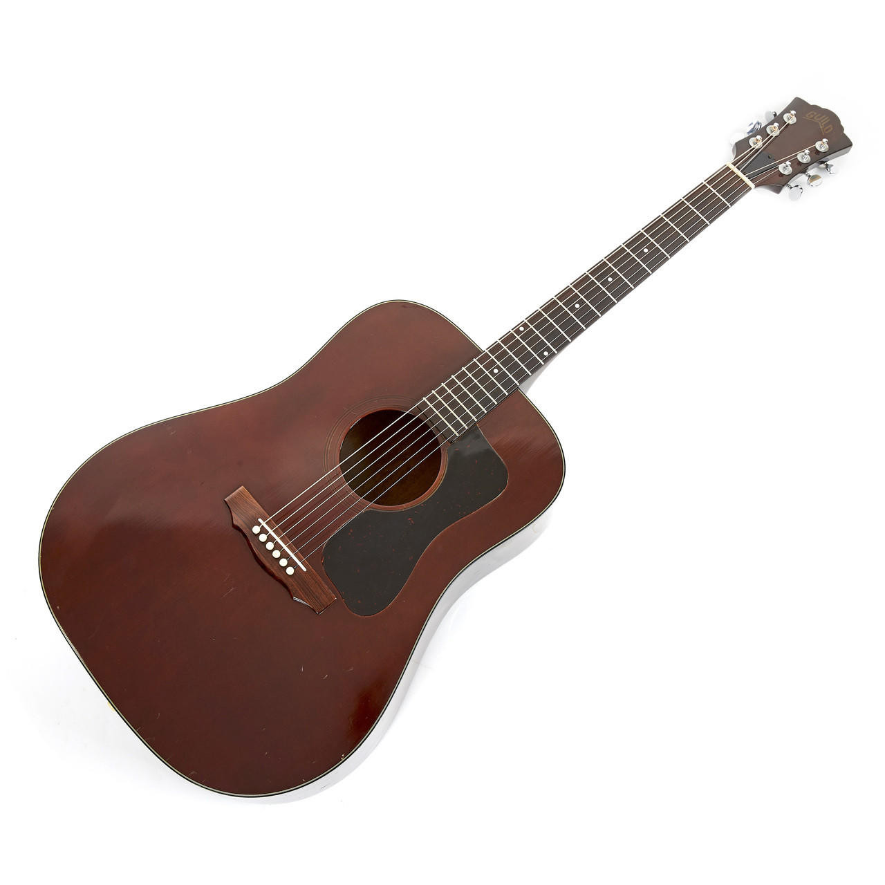 Vintage 1978 Guild D-25 Dreadnought Acoustic Guitar Brown