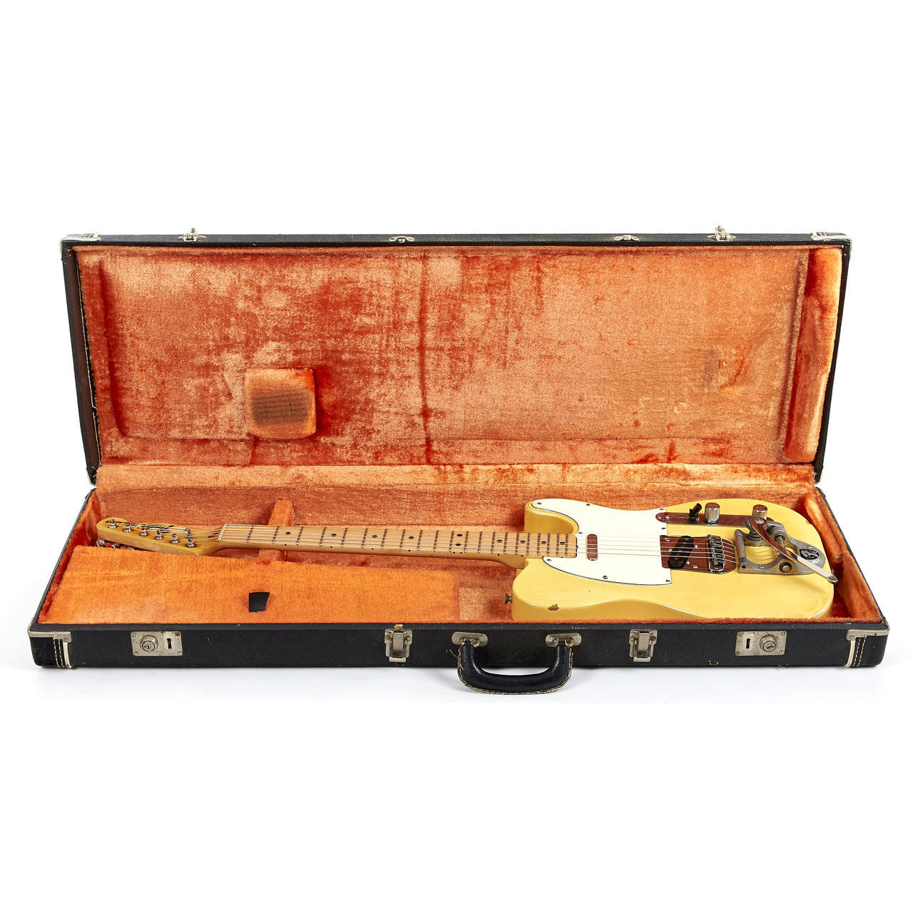 Vintage 1971 Fender Bigsby Telecaster Electric Guitar Olympic